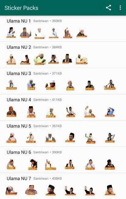 Stiker Kyai Nahdlatul Ulama - NU WAStickerApps screenshot 7