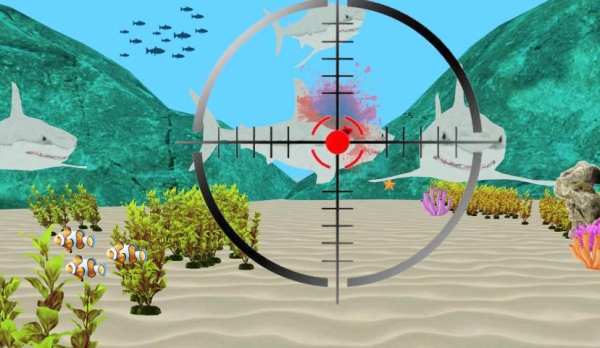 Under Water Shark hunting : Shark Games screenshot 2