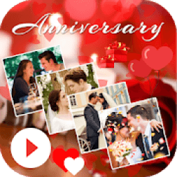 Anniversary Photo Video Maker आइकन