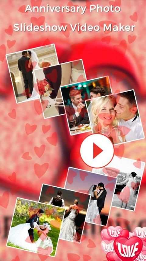 Anniversary Photo Video Maker स्क्रीनशॉट 1