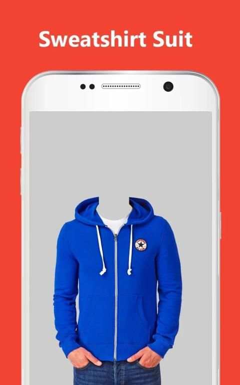 Men Sweatshirt Photo Montage स्क्रीनशॉट 36