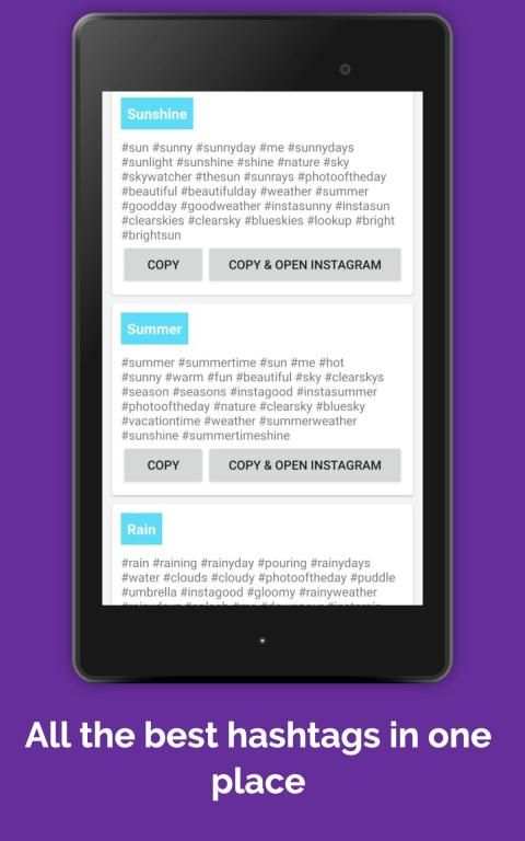 Free Hashtag Generator for Instagram App Use screenshot 5