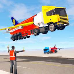 Flying Oil Tanker Transporter Truck Simulator Game