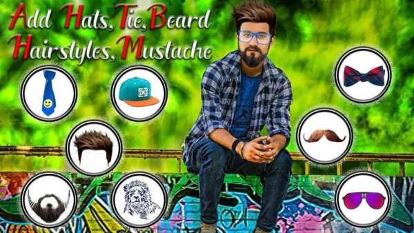 Man HairStyle Photo Editor скриншот 1