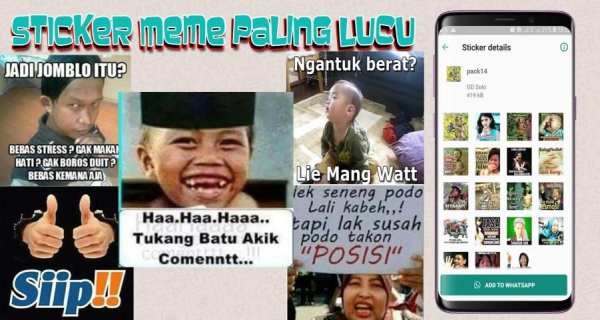Meme Perang Gambar Stiker WAStickerApp screenshot 5