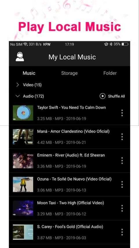 Tuner Radio Pro - Free MP3 Video Podcasts Streamer screenshot 1