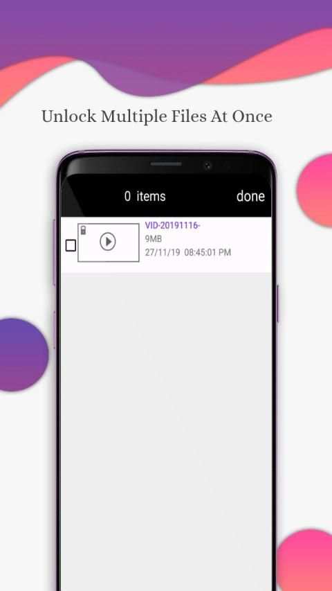 Video Lock App screenshot 1