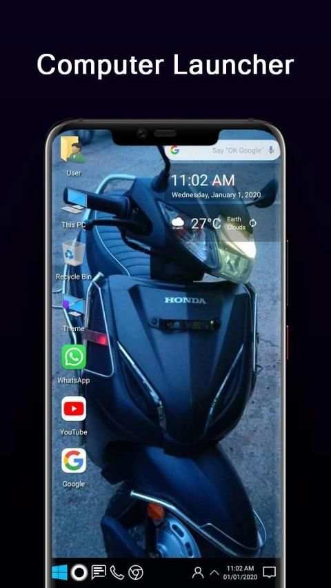 Computer Launcher for Windows Theme स्क्रीनशॉट 6