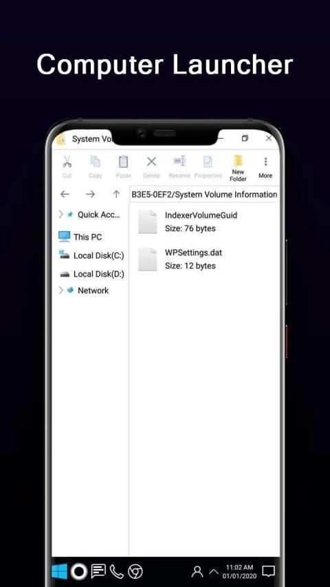 Computer Launcher for Windows Theme स्क्रीनशॉट 3