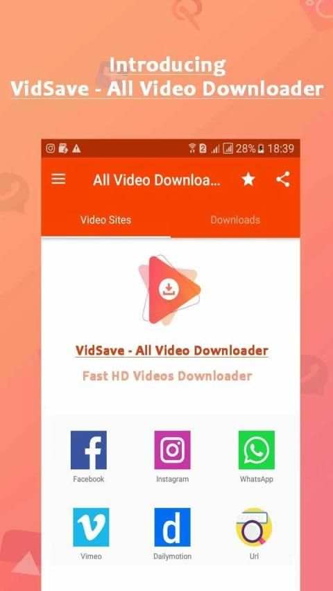 All Videos Downloader 2019 - VidSave स्क्रीनशॉट 8