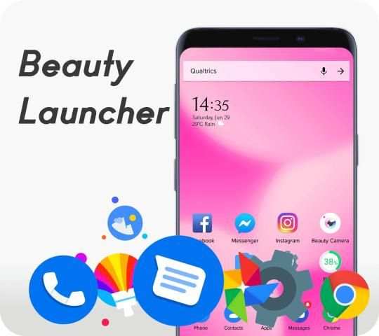 Beauty Launcher - Themes & Beauty Camera screenshot 1