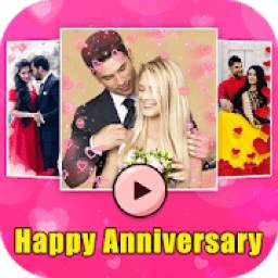 Anniversary Video Maker with Song -Slideshow Maker