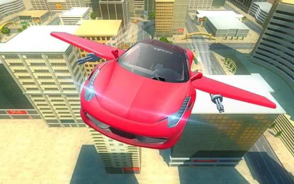 Futuristic Flying Car Taxi Simulator Driving स्क्रीनशॉट 1