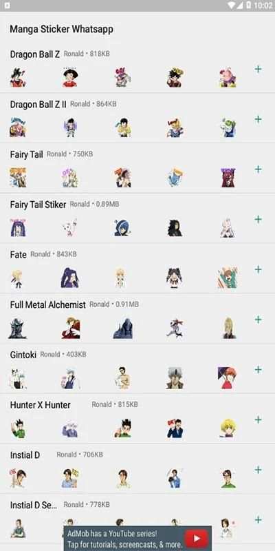 Manga Sticker Whatsapp screenshot 3
