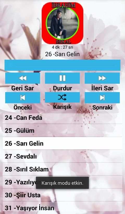 İbrahim Erkal Şarkıları İnternetsiz ( 40 Şarkı ) скриншот 1