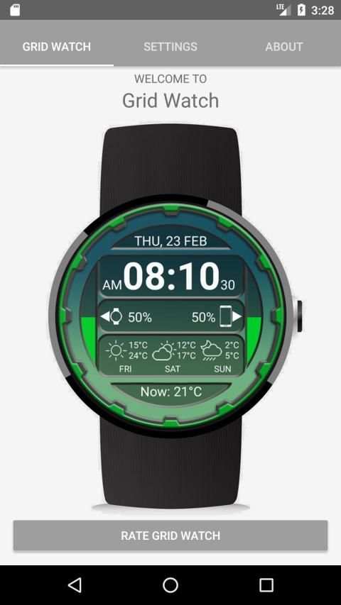 Grid Watch Face screenshot 4