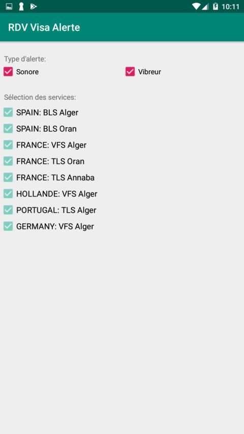 RDV Visa Alerte स्क्रीनशॉट 1