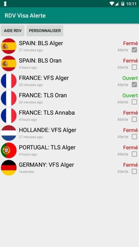 RDV Visa Alerte स्क्रीनशॉट 2