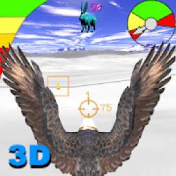 JustFly1- 3D bird's flying simulator.Eagle's life