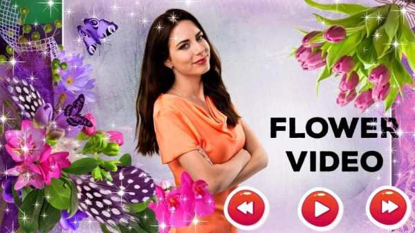 Flower Video Photo Frame screenshot 4