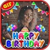 Birthday GIF With Name and Photo on 9Apps