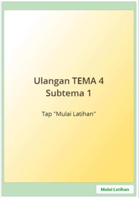 Latihan Soal SD Kelas 3 Tema 4 screenshot 2