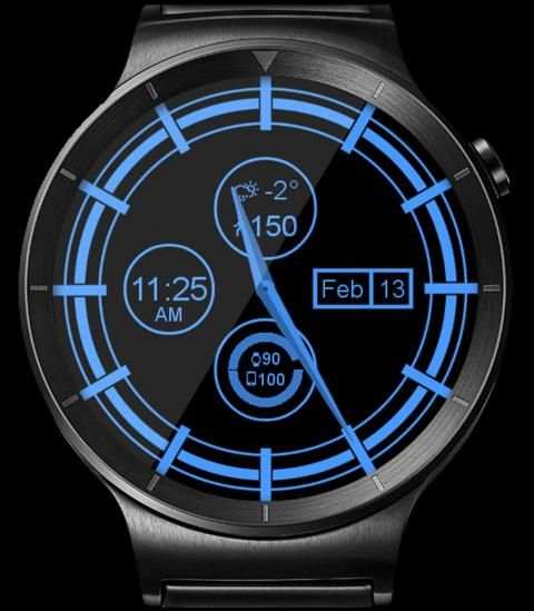 Sleek Sheen HD Watch Face Widget & Live Wallpaper स्क्रीनशॉट 1