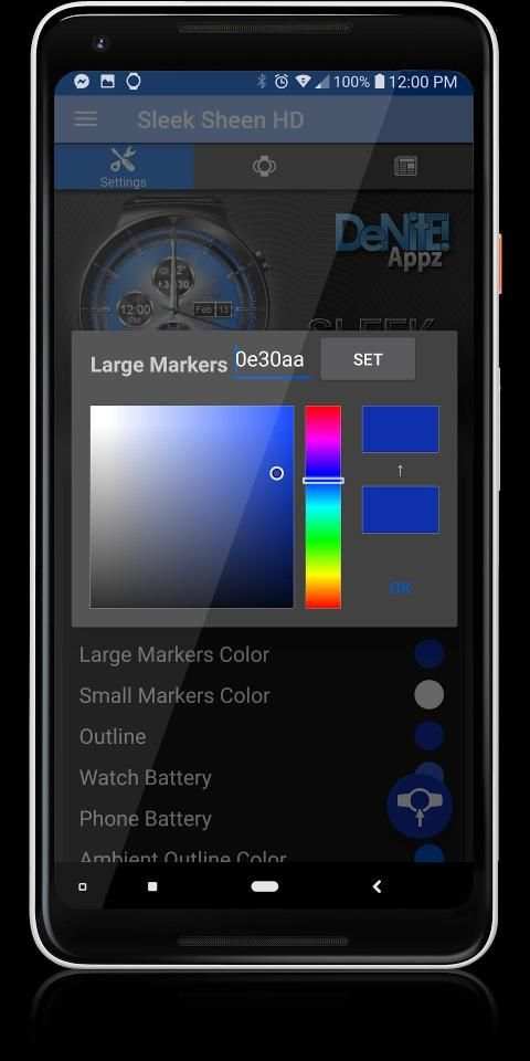 Sleek Sheen HD Watch Face Widget & Live Wallpaper स्क्रीनशॉट 20