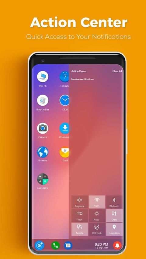 Pixel 4 theme for computer Launcher स्क्रीनशॉट 3