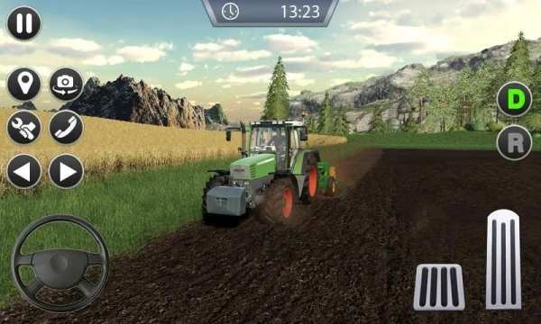 New Farmer Tractor Simulator 3D- farmer games free स्क्रीनशॉट 1