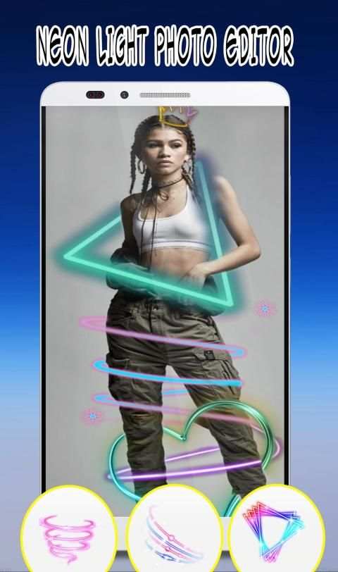 Neon Light Photo Editor screenshot 2