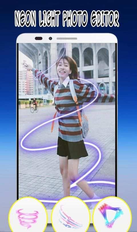 Neon Light Photo Editor screenshot 1