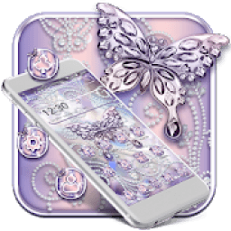 Pearl Diamond Butterfly Theme आइकन