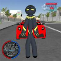 Panther Stickman Rope Hero Gangastar Crime Battle