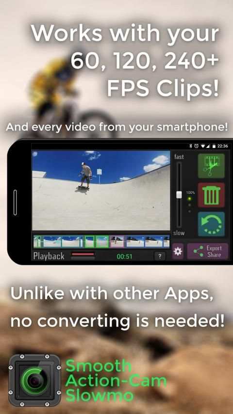 Smooth Action-Cam Slowmo screenshot 4