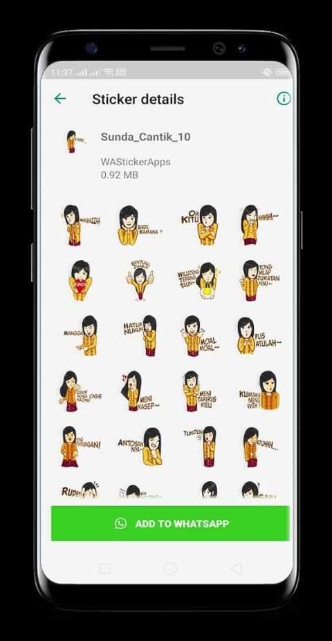 Sunda Cantik WAStickerApps - stiker for Whatsapp screenshot 3