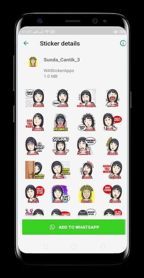 Sunda Cantik WAStickerApps - stiker for Whatsapp screenshot 2