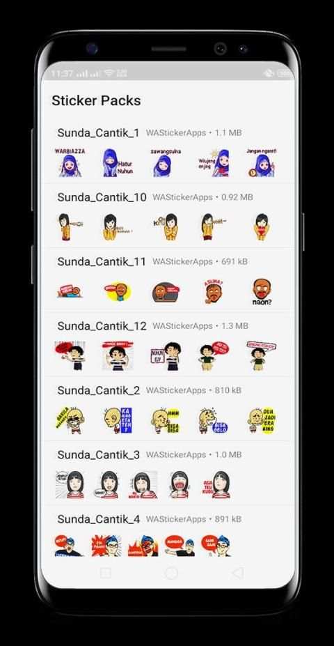 Sunda Cantik WAStickerApps - stiker for Whatsapp screenshot 5
