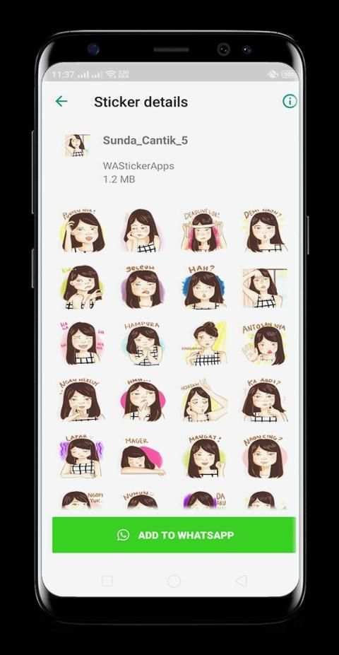 Sunda Cantik WAStickerApps - stiker for Whatsapp screenshot 1