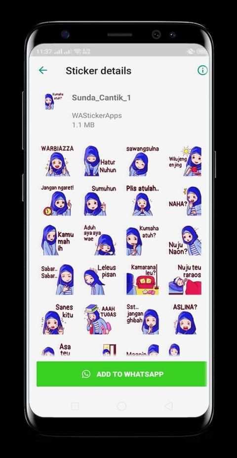 Sunda Cantik WAStickerApps - stiker for Whatsapp screenshot 4