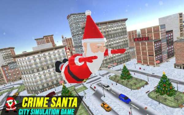 Santa Claus Rope hero Crime City Action Game स्क्रीनशॉट 9