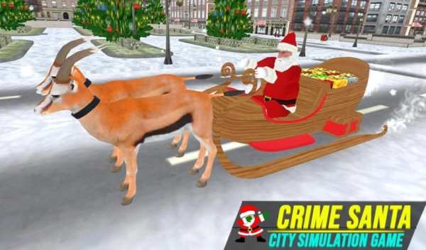 Santa Claus Rope hero Crime City Action Game स्क्रीनशॉट 2