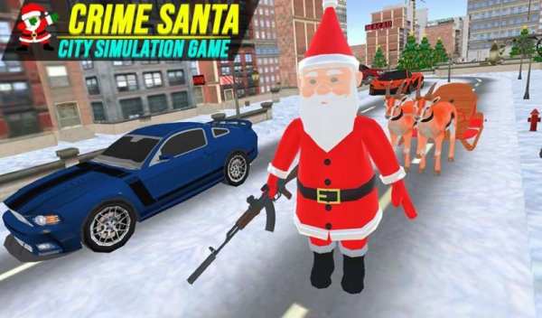Santa Claus Rope hero Crime City Action Game स्क्रीनशॉट 8