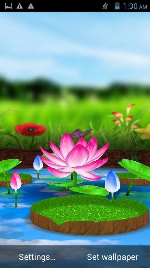 Lotus 3D Live Wallpaper screenshot 7