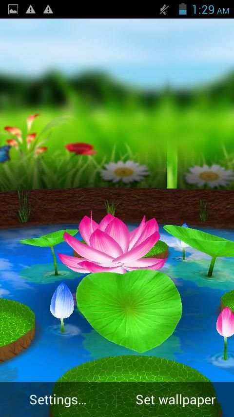 Lotus 3D Live Wallpaper screenshot 3