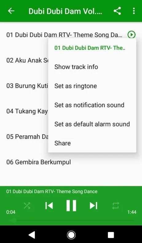 Lagu Anak Dubi Dubi Dam RTV Offline screenshot 3