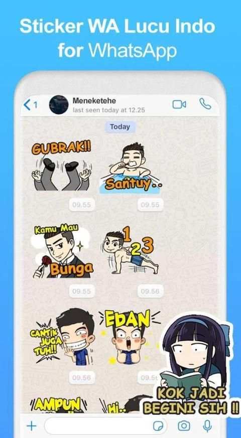 Sticker Lucu untuk WhatsApp WAStickerApps screenshot 1