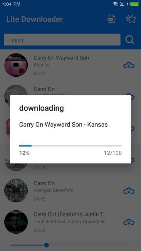 Lite Downloader & download free MP3 screenshot 1