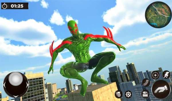 Amazing Spider Crime City - Gangster Rope Hero 3D स्क्रीनशॉट 1