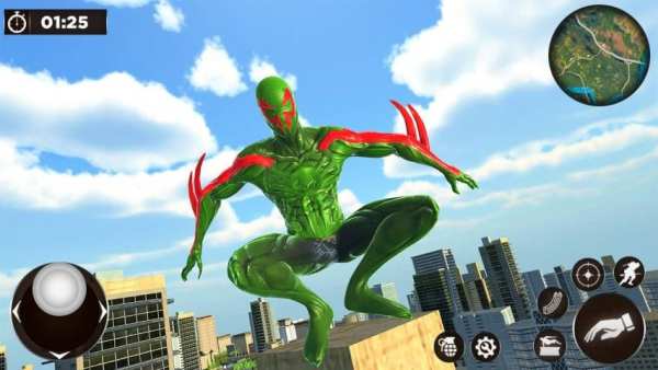 Amazing Spider Crime City - Gangster Rope Hero 3D स्क्रीनशॉट 9